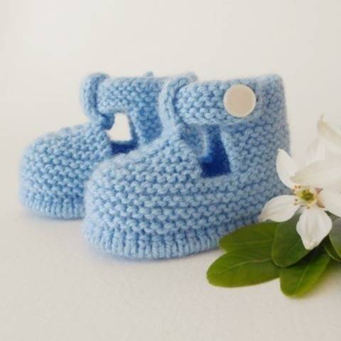 Chaussons Salomé 6 mois - tutoriel tricot bébé PDF