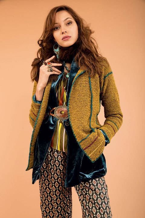 Jacke in Tabak