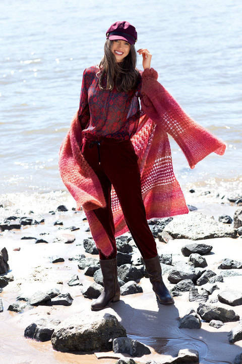 Cape mit Ärmelbündchen