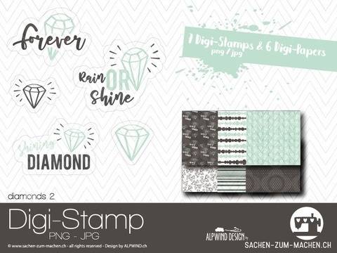 Digi-Stamp "diamonds #2"