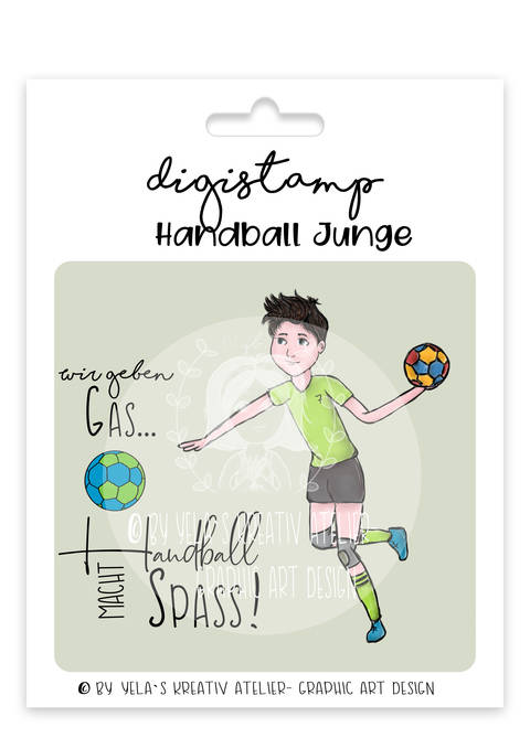 Digistamp/Digipapier-Yela`s Kreativ-Atelier- Handballer
