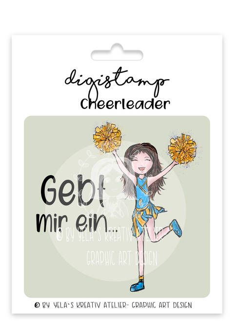 Digistamp/Digipapier-Yela`s Kreativ-Atelier- Cheerleader