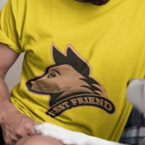 Hundekopf - Best friend - zum Plotten oder Sublimieren