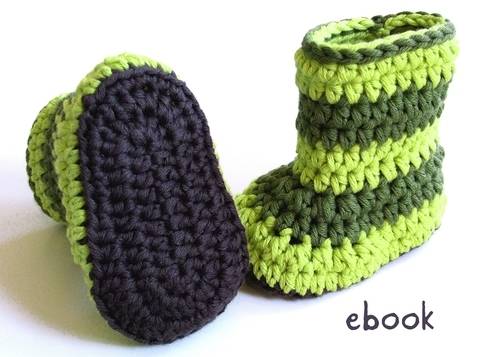 ❤ Häkelanleitung ❤ Baby Booties Froggy