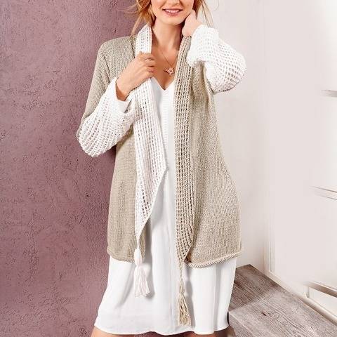 Taillierte Jacke mit Schal
