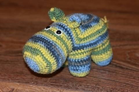 Häkelanleitung Waltraud, das Hippo