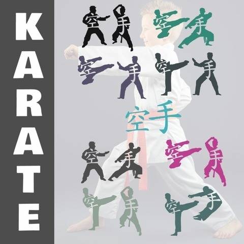 KARATE Doppelshadows 8 x Karate Motive