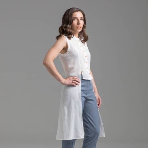 Chemisier et robe chemise - patron PDF - Feuillage