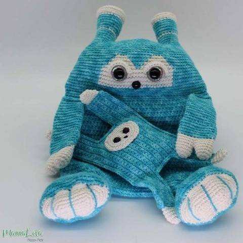 Schnuffeltuch Monsterchen - Häkelanleitung