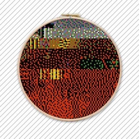 Kreuzstich Stickmuster . POLYCHROME #024