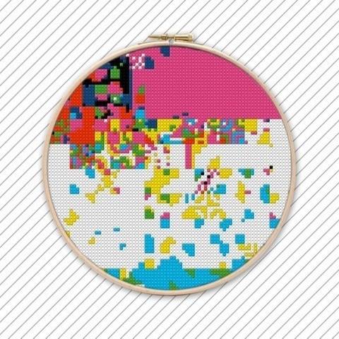 Kreuzstichvorlage . POLYCHROME #026