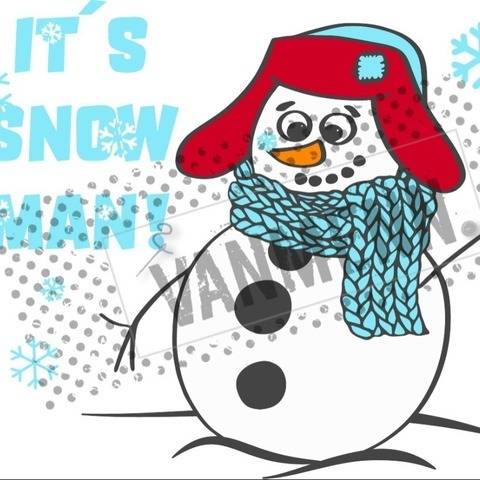 Plotterdatei "It´s snow man"