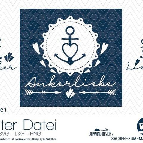 Plotter-Datei "Ankerliebe" #1