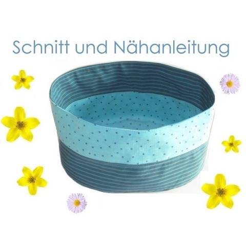 Nähanleitung Ovales Stoffkörbchen
