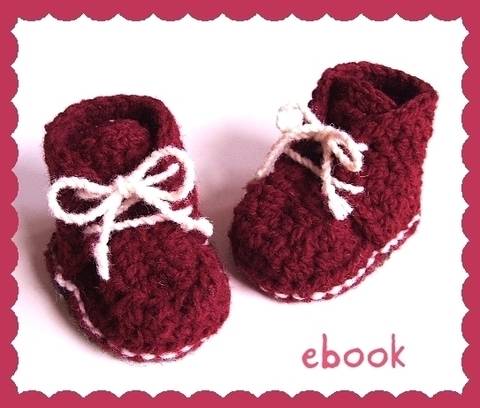 ❤ Häkelanleitung ❤ Red Baby Booties