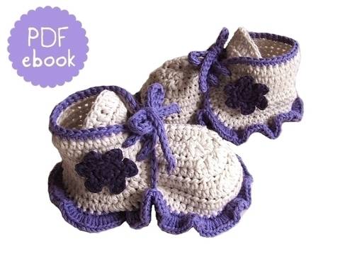 ❤ Häkelanleitung ❤ Ruffle Baby Booties