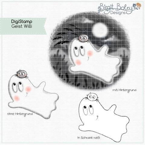Birgit Boley Designs • DigiStamp Geist Willi