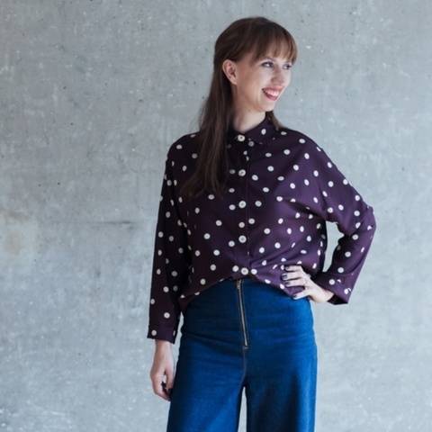 Oversize Bluse und Blusenkleid "Cocoon" Schnittmuster