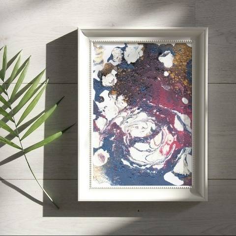 Acryl Kringel - Poster A4 zum selbst Ausdrucken