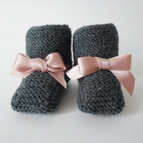 Chaussons avec lien - Tutoriel tricot