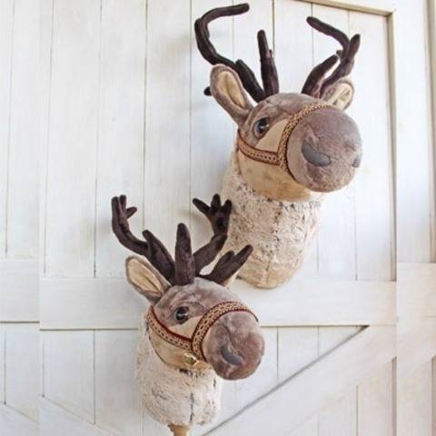 Reindeer Ride-On Toy and Wall Decor