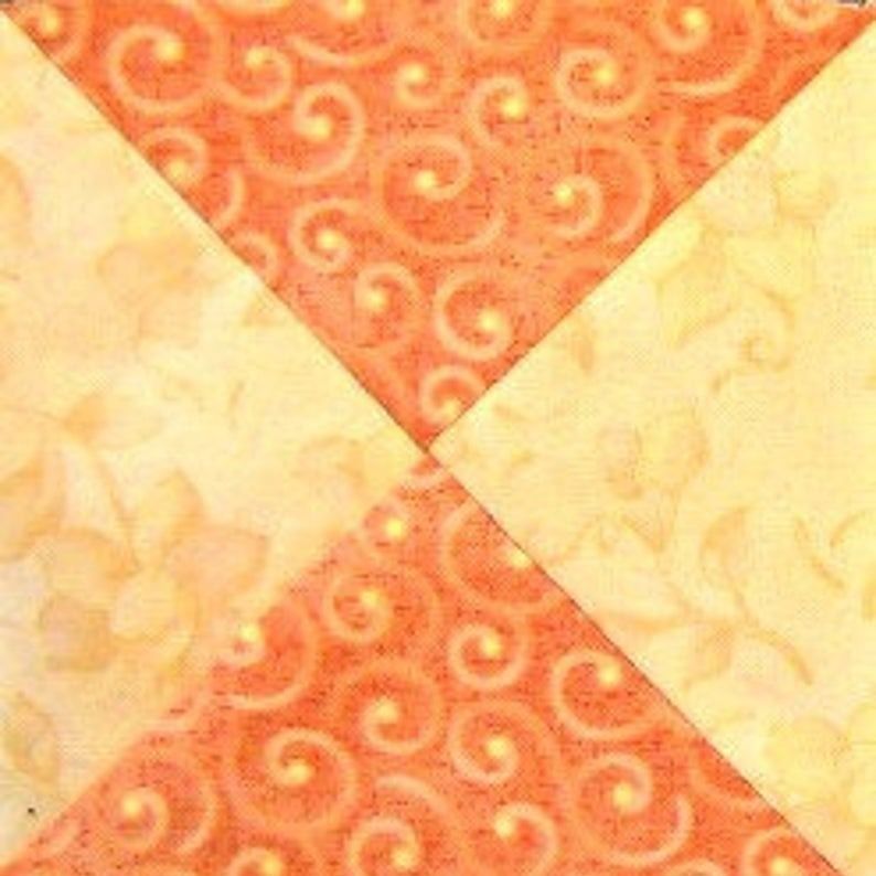 Easy Hourglass Quilt Block Pattern