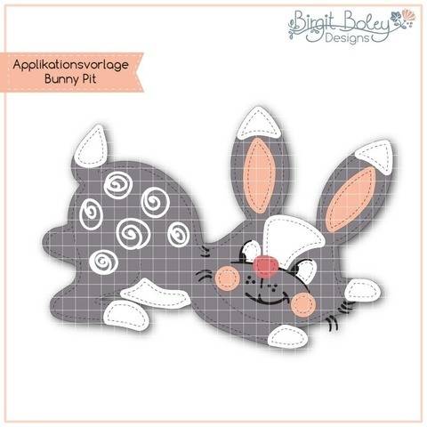Birgit Boley Designs • Applikationsvorlage Bunny Pit