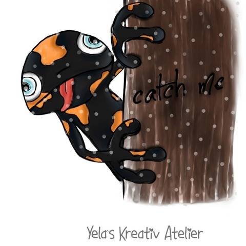 Plotterdatei Yela`s Kreativ Atelier " Sam der Salamander "