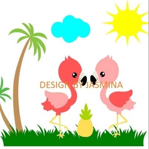 Plotterdatei Flamingo SVG