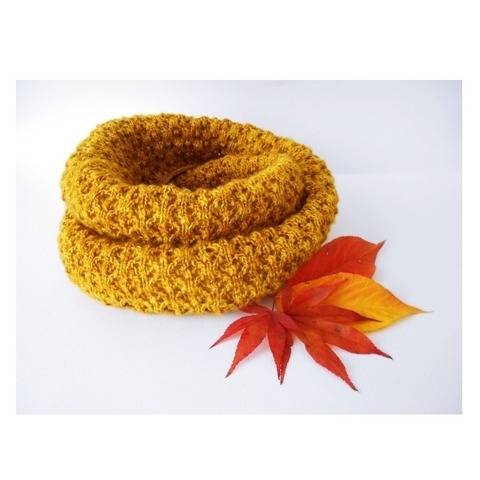 Snood double/chauffe épaule - Tutoriel tricot PDF