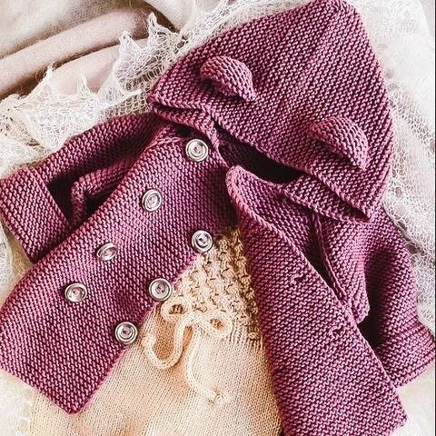 BABY JACKET 4 Sizes PDF Knitting Pattern