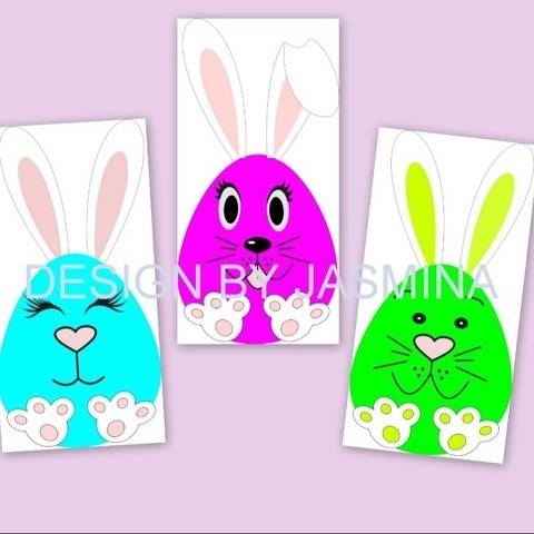 Plotterdatei Ei Hase Ostern Geburtstag SVG Set1