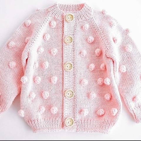 POPCORN CARDIGAN Knitting Pattern