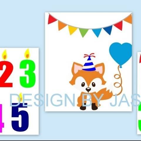 Plotterdatei SVG Fuchs Party Geburtstag
