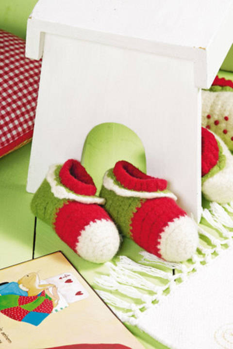 Gefilzte Kleinkindschuhe