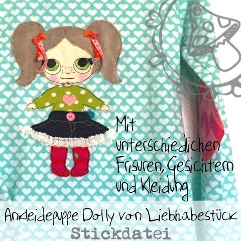 Stickdatei Anziehpüppchen Dolly