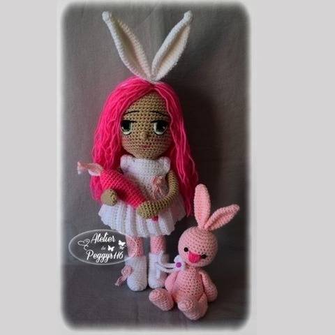 Bonny et son lapin (Poupée de Pâques)