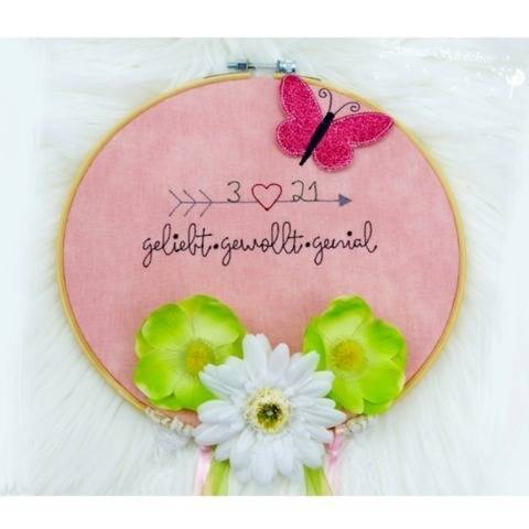 Stickdatei Besondere Menschen Rahmen 13 cm x 18 cm