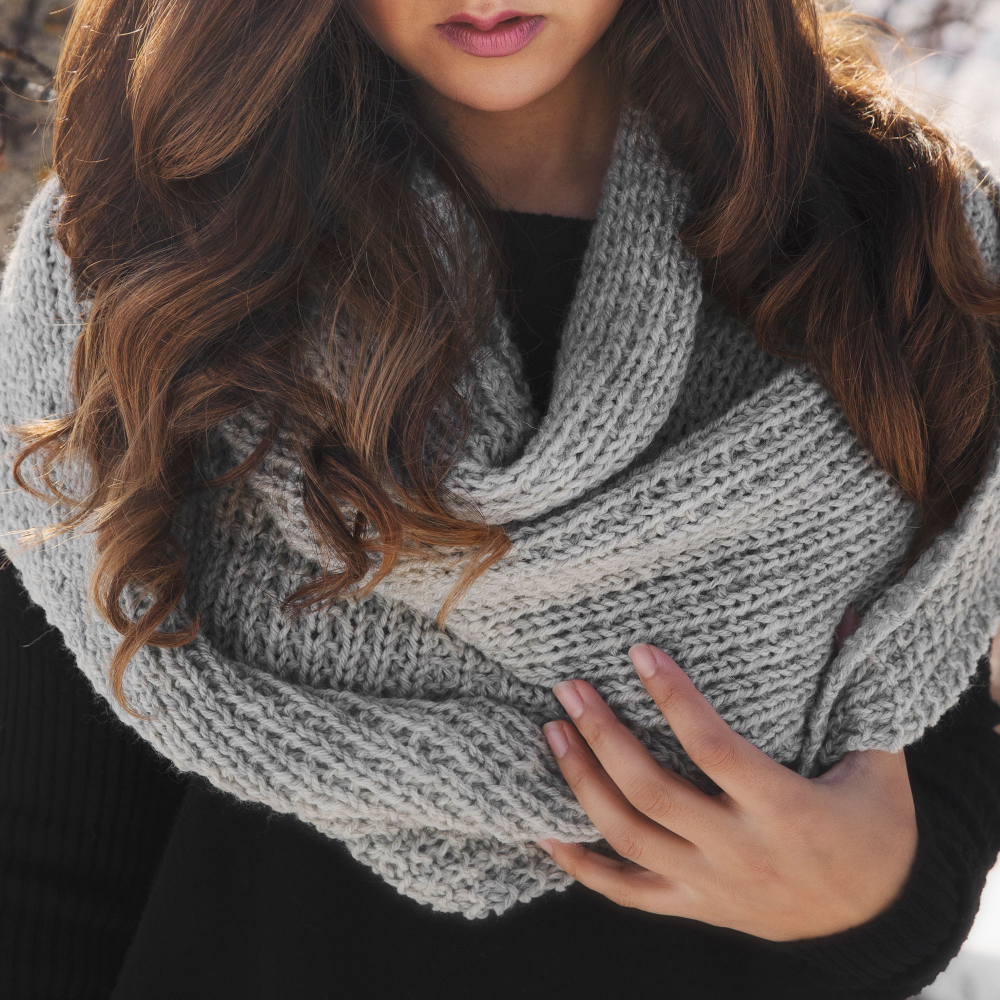 Classic Knit Blanket Scarf