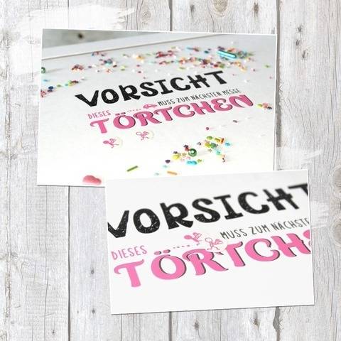 Wortspiel "tÖrtchen" - Plotterdatei