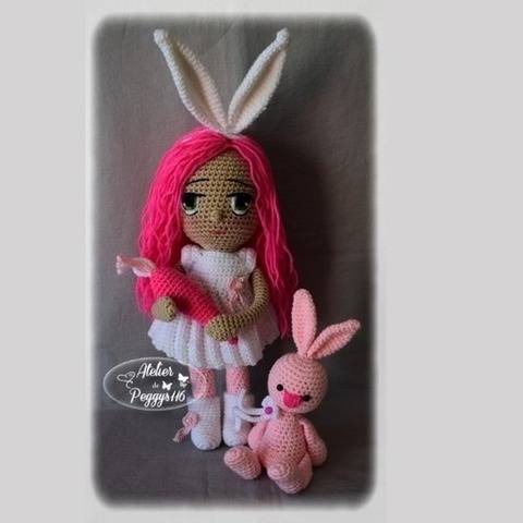 Bonny and her rabbit (Easter doll)