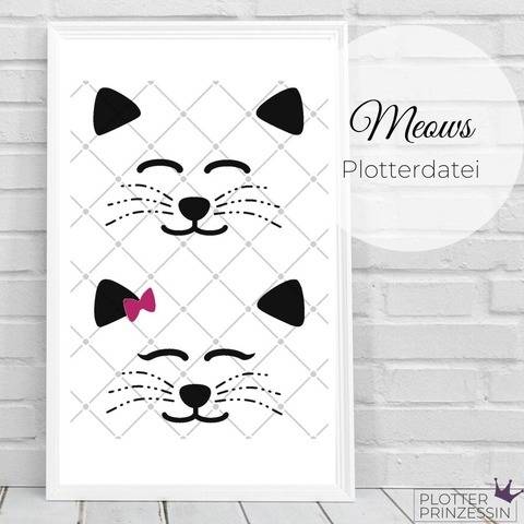 Plotterdatei Meows