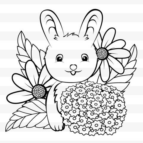 Kleiner Hase - Plotterdateien / Ausmalbild