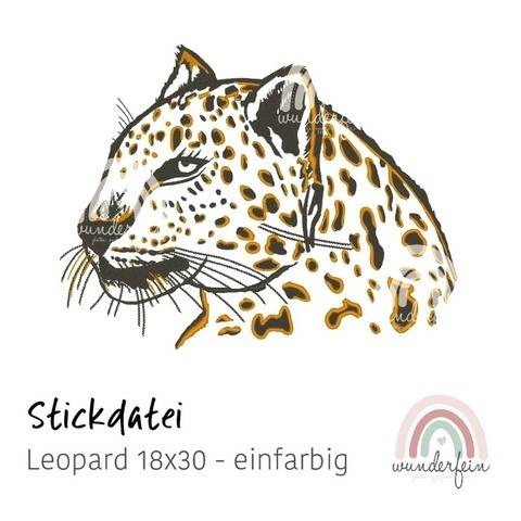 Stickdatei Leopard 18x30