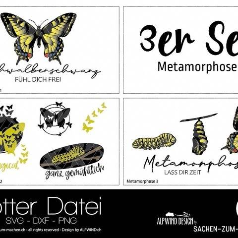 Plotter-Datei "Metamorphose" (3er-Set)