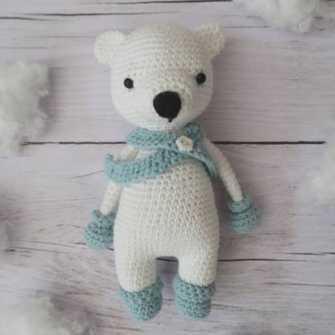 Norbert, l'ours polaire • Amigurumi au crochet