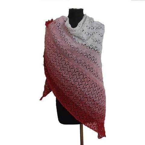 Strickanleitung - Tuch "Fuchsia"