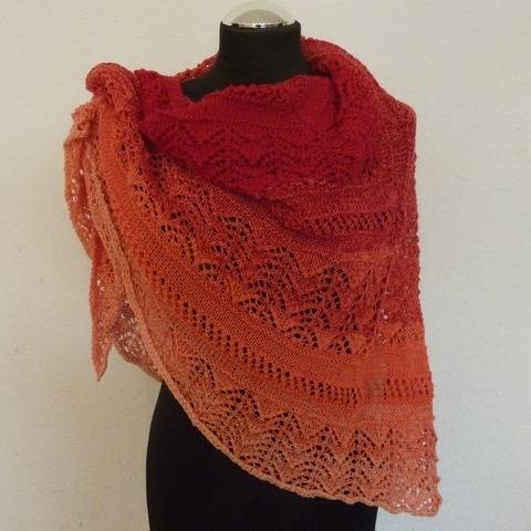 Strickanleitung - Tuch "Sunset"