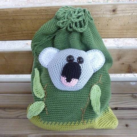 Häkelanleitung - Kinderbeutel "Koala"