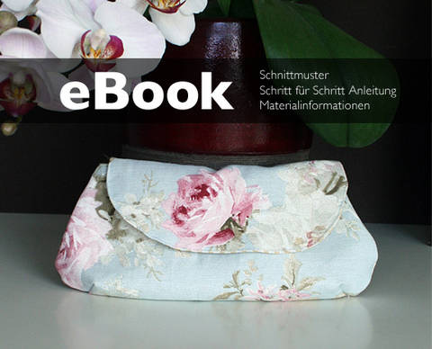 Nähanleitung Clutch Handtasche Kosmetiktasche